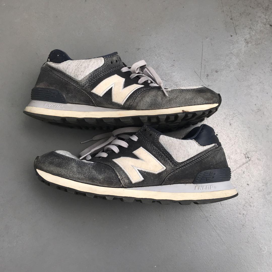 NEW BALANCE 574 グレー/ブラック スニーカー - メルカリ