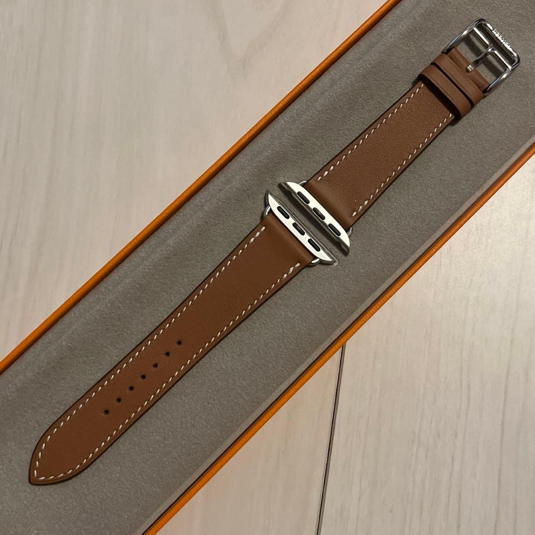 AppleWatch エルメス ゴールドシンプルトゥール レザーストラップHERMES WWW_OPDRERGINERDOGAN_COM