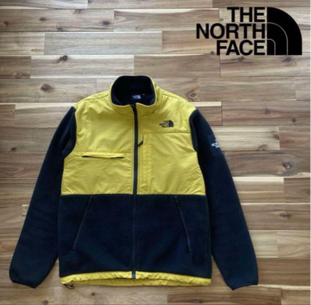 極美品　ノースフェイス　厚手　デナリジャケット　イエロー×ブラック　メンズM