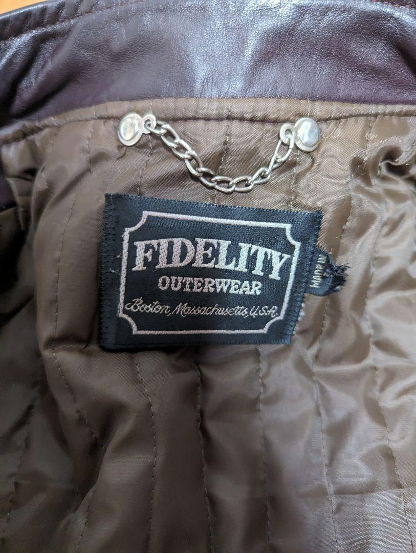 Fidelity フィデリティ ビンテージ ライダースジャケット