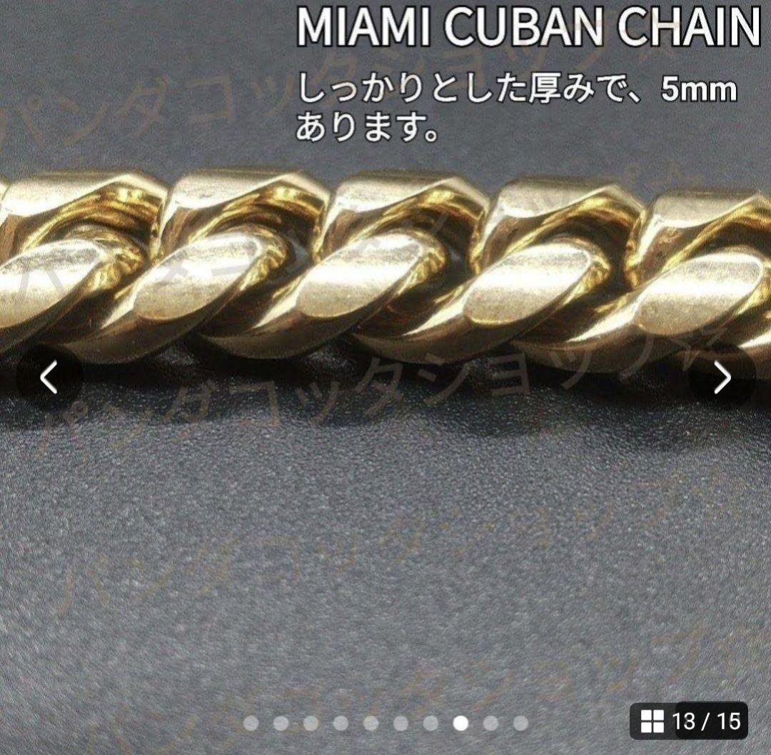 60cm】【50cm】【10mm】【18K刻印あり】【Miami Cuban】 - メルカリ