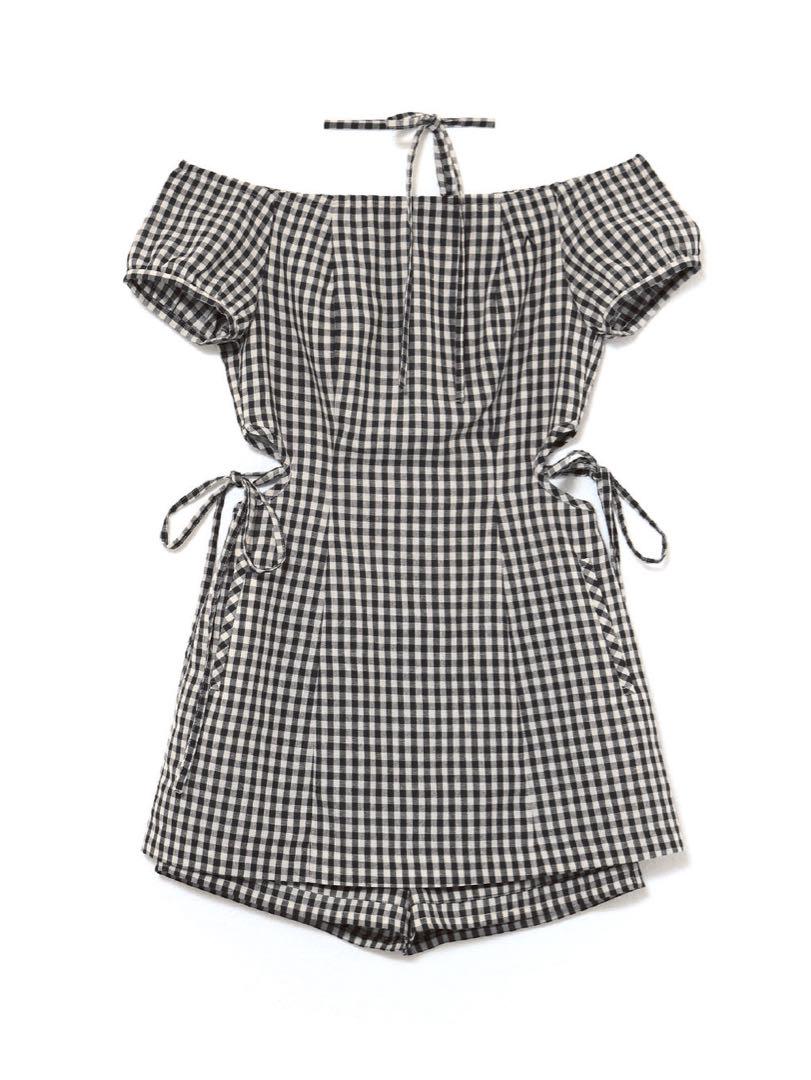andmary Becky check mini dress brown マリー ANDMARY】Becky check mini dress