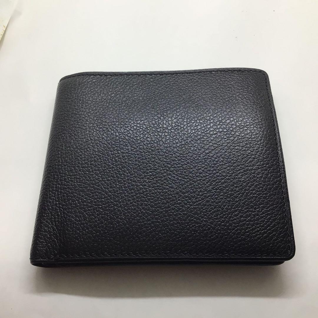 【2025年製 新品】 あんこ様専用ワチフィールド WACHIFILD ダヤン二つ折り財布 黒 本革 小物
