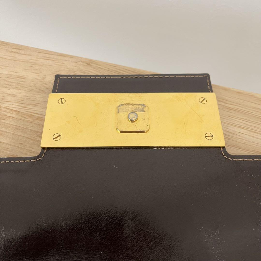 フェンディ FENDI マンマバゲット ショルダーバッグ ズッカ柄 ゴールド金具 画像10