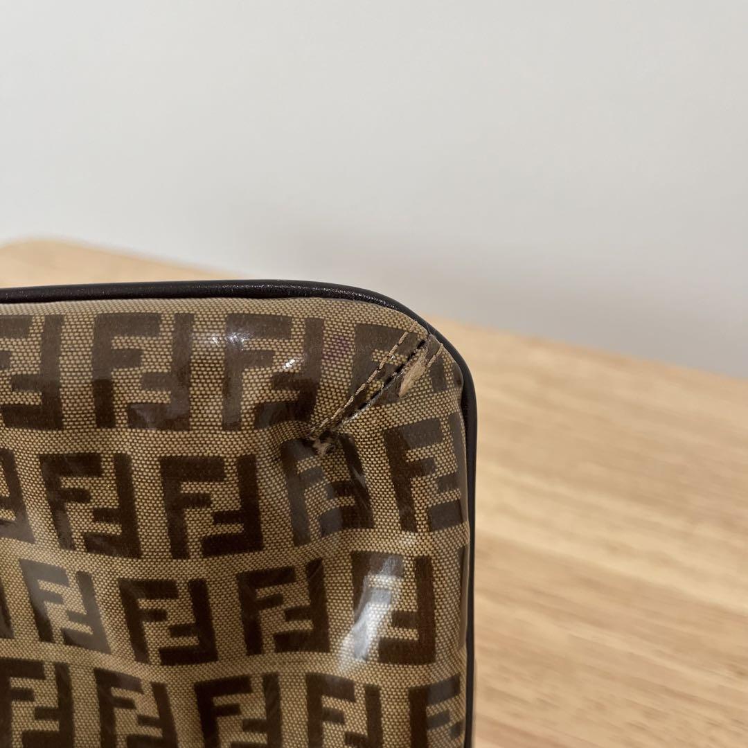 フェンディ FENDI マンマバゲット ショルダーバッグ ズッカ柄 ゴールド金具 画像11