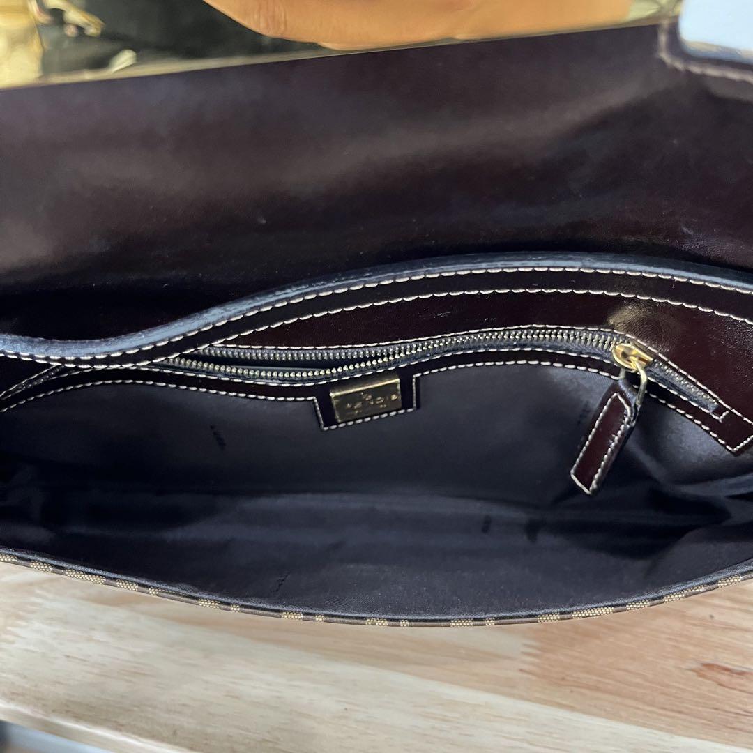 フェンディ FENDI マンマバゲット ショルダーバッグ ズッカ柄 ゴールド金具 画像6