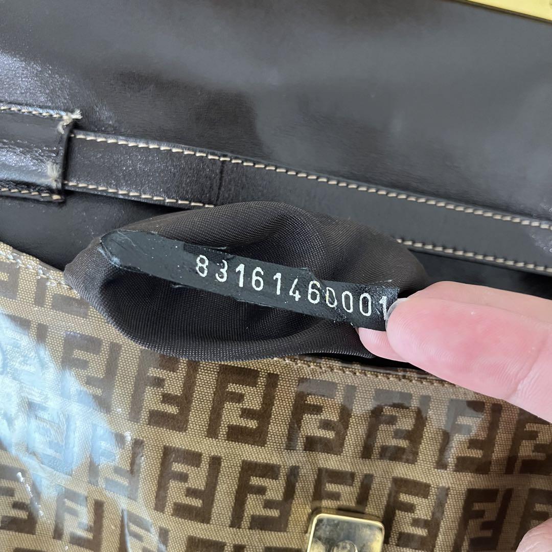フェンディ FENDI マンマバゲット ショルダーバッグ ズッカ柄 ゴールド金具 画像8