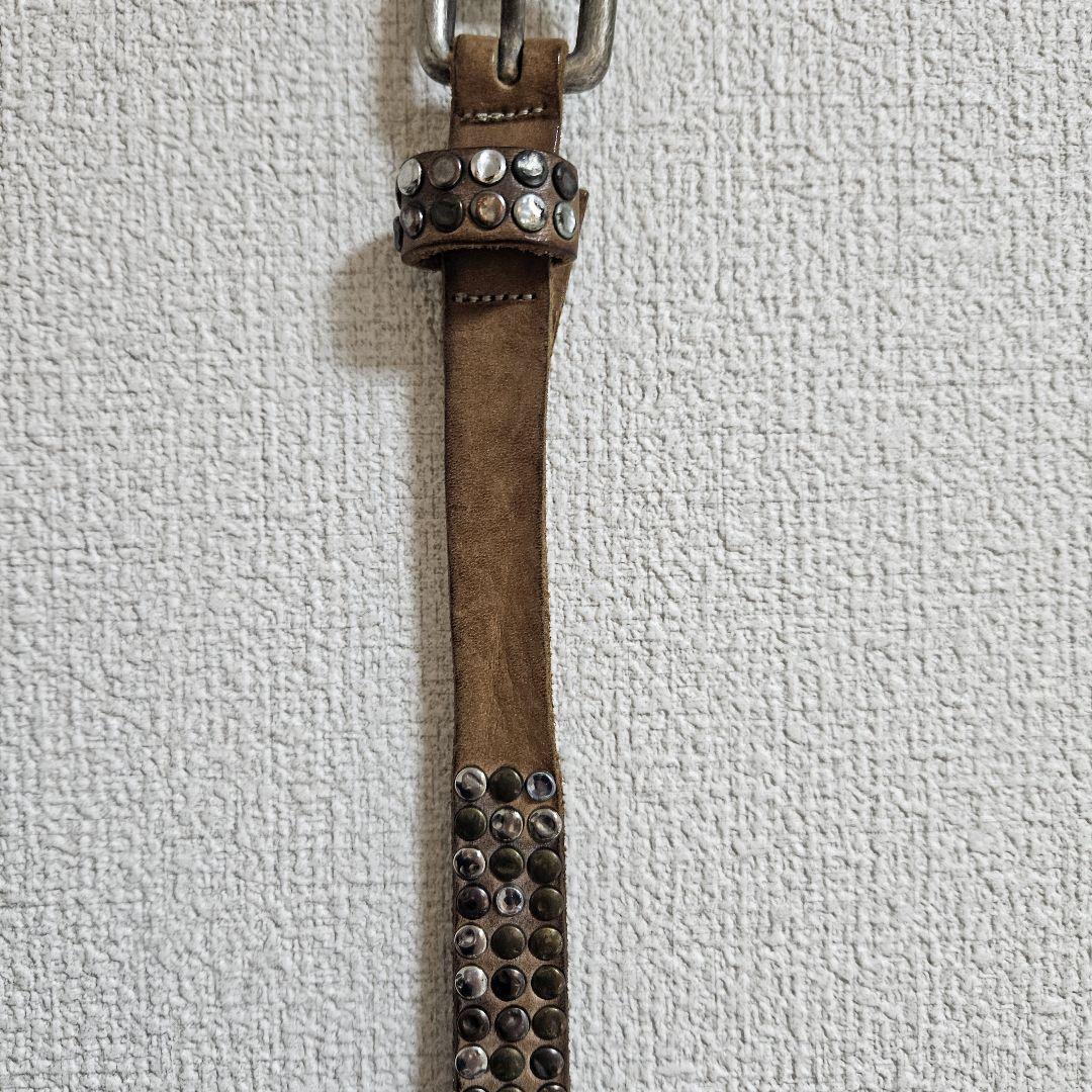 DESIGNWORKS デザインワークス スタッズ レザー ベルト サイズ85