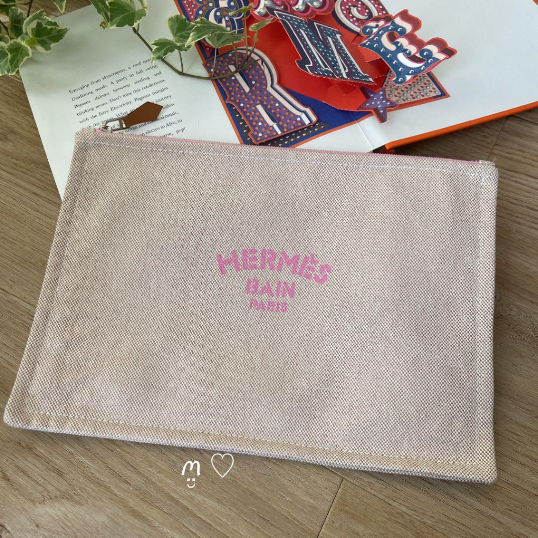 エルメス HERMES ヨッティングポーチGM バブルガムピンク クラッチ ...