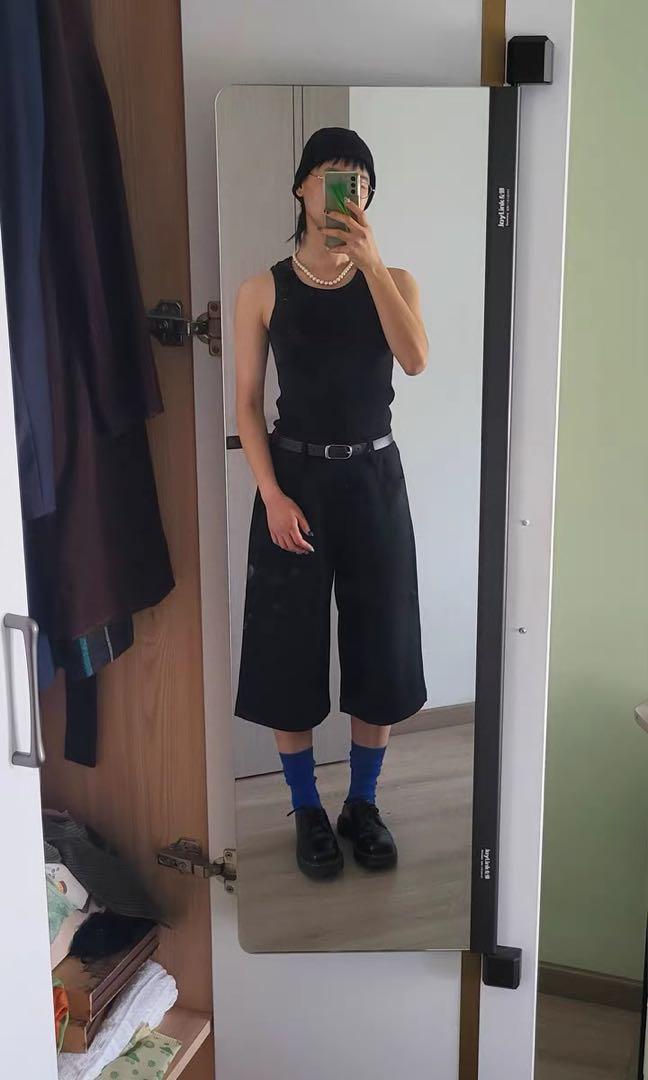 Exclusive cropped half slacks ハーフスラックス