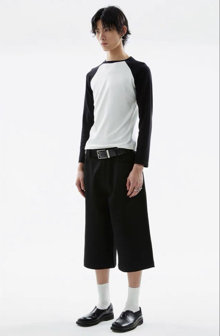 Exclusive cropped half slacks ハーフスラックス