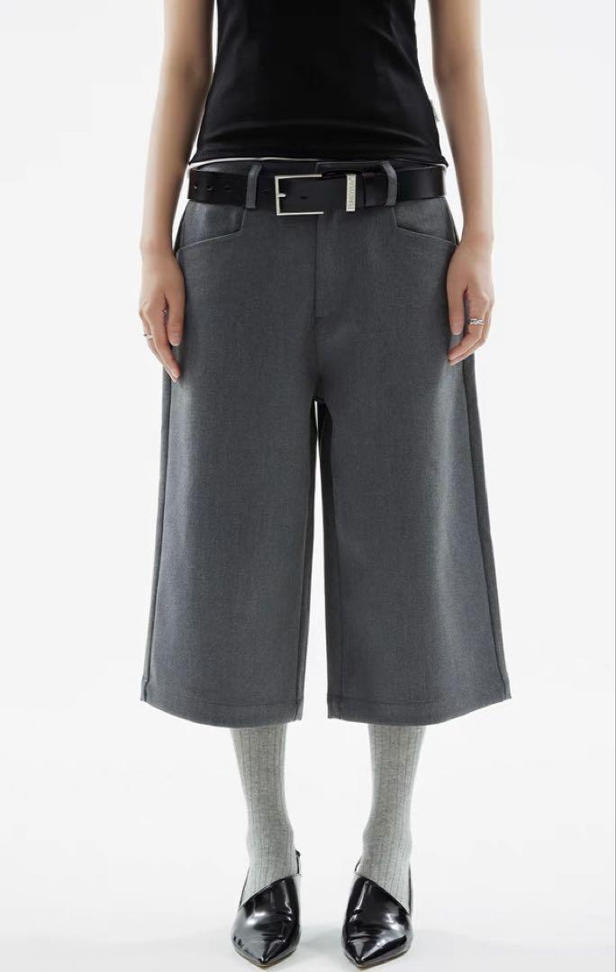 Exclusive cropped half slacks ハーフスラックス