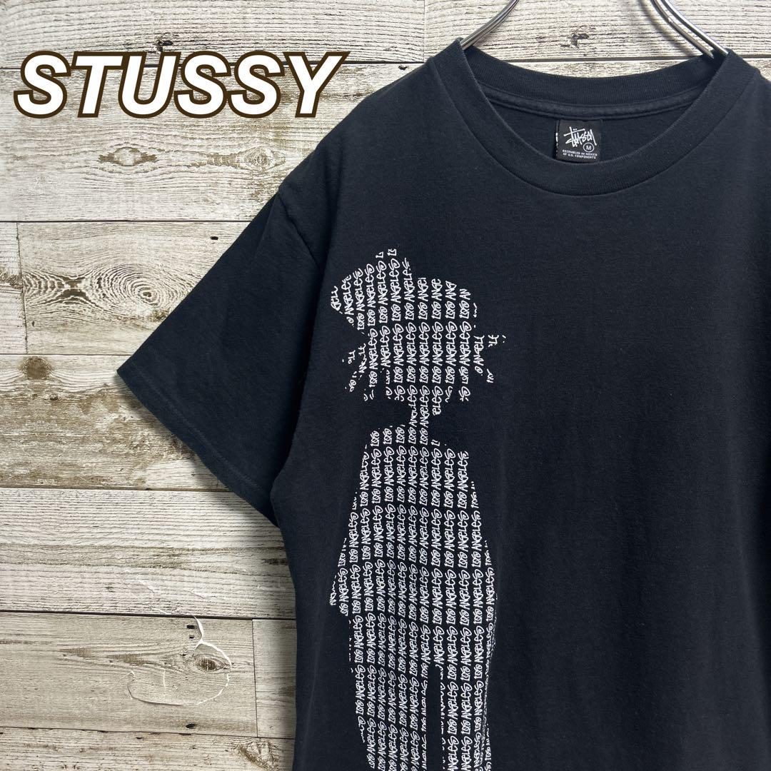 906【入手困難】ステューシー♧オールドステューシーシャドーマン半袖Tシャツ