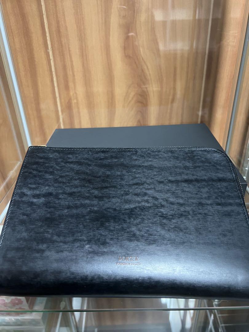 PORTER クラッチバッグ 黒 レザー