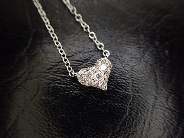 新品超激安 美品 ダイヤ計0.17ct ハート ネックレス gaH1P-m61043781362 ポンテヴェキオ K18WG 超歓迎在庫