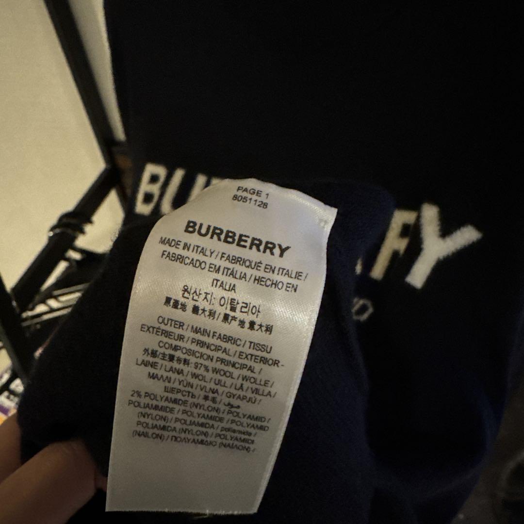 BURBERRY ブラック ニットセーター