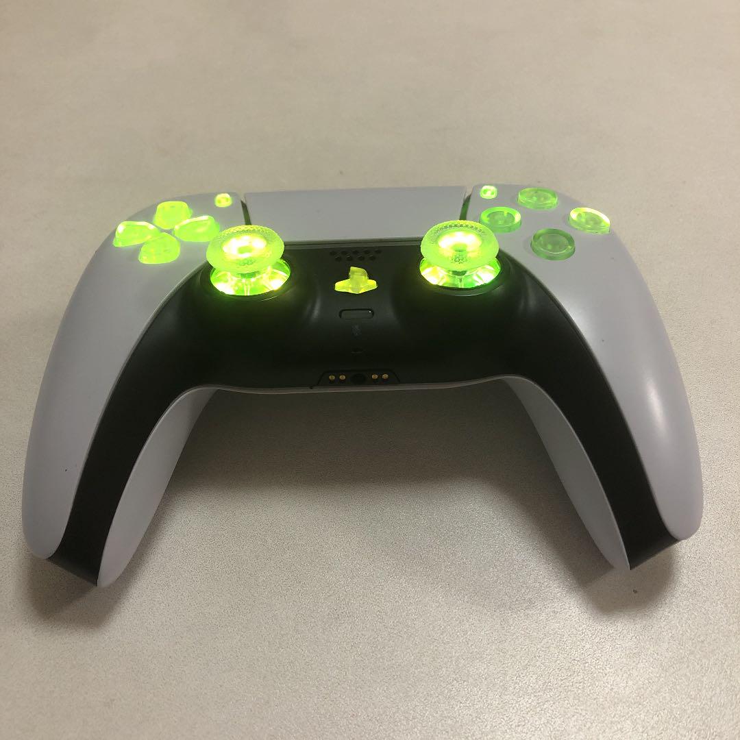 PS5★カスタム★カスタマイズ★ワイヤレス★コントローラ★ジャンク★中古★LED PS5☆カスタム☆カスタマイズ☆ワイヤレス☆コントローラ