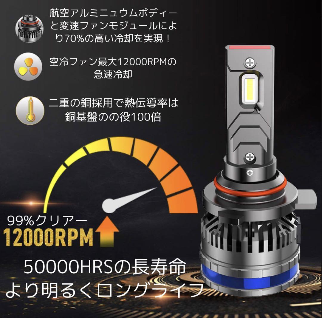H1 LEDヘッドライト 40000lm 6000k 130w