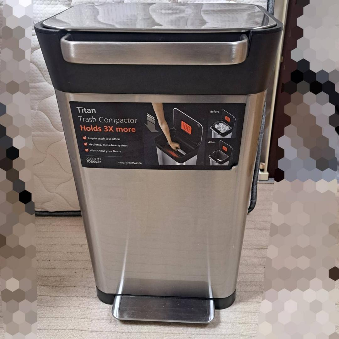 Joseph Joseph ゴミ箱 蓋付き 30L 圧縮機能　ジョセフジョセフ