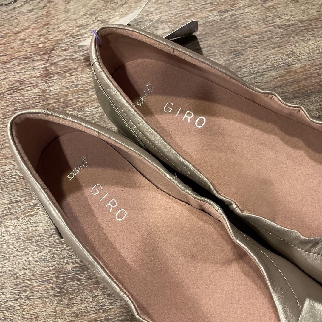 新品未使用 アシックスウォーキング ジーロ Giro リボン付きローヒール 2E