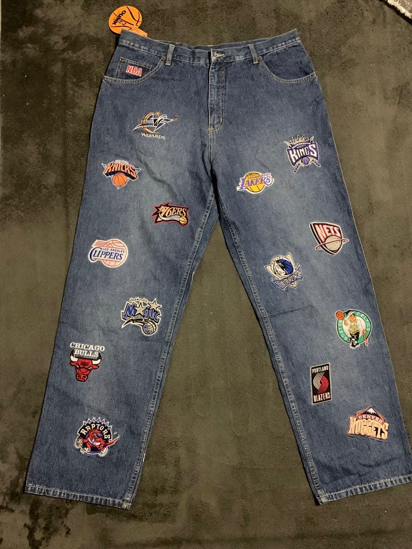 大好評です大好評ですOUNK 90s NBAデニム HIPHOP オールスター 刺繍