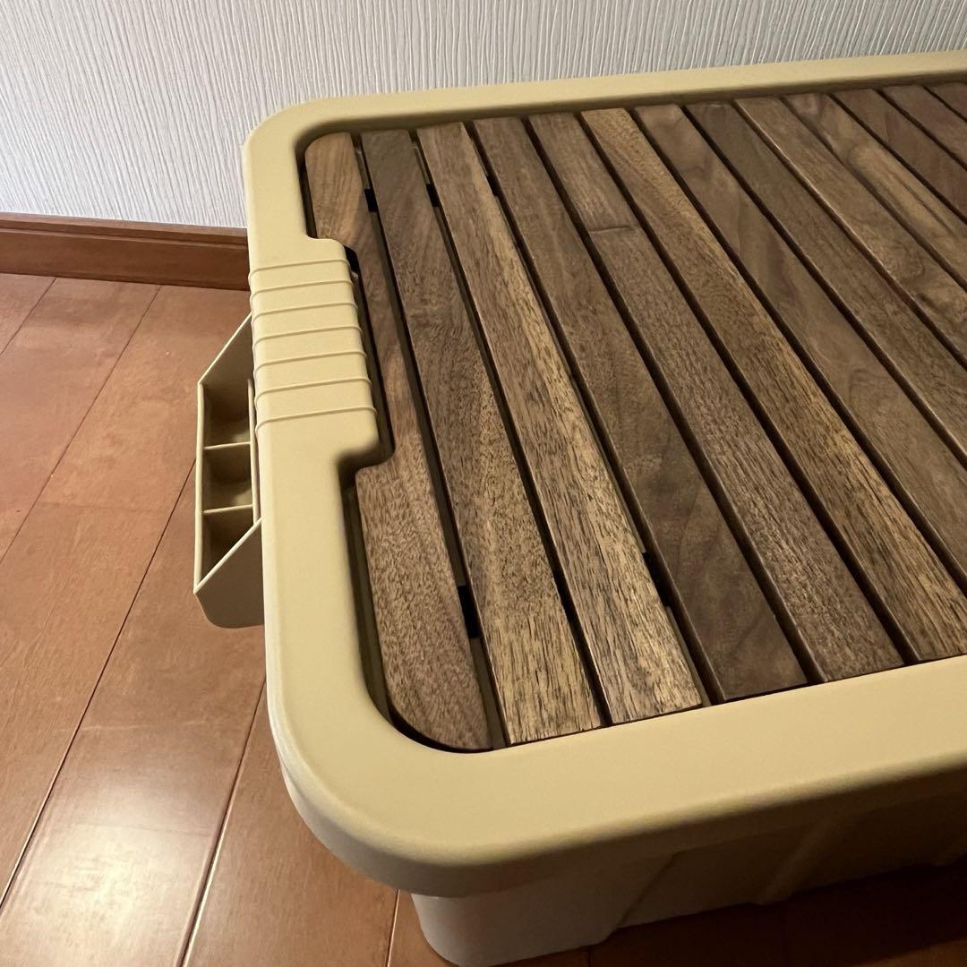 THOR コンテナ天板 53L 75L用ロールトップ ウォールナット【値下げ中】 最 安値 でアウトドア・釣り・旅行用品 - THOR コンテナ天板 53L