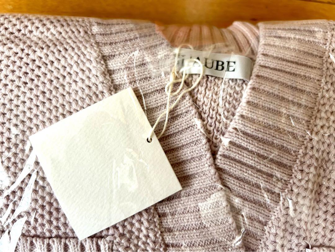 L'AUBE BLANC】Basket Knit Cardigan - メルカリ