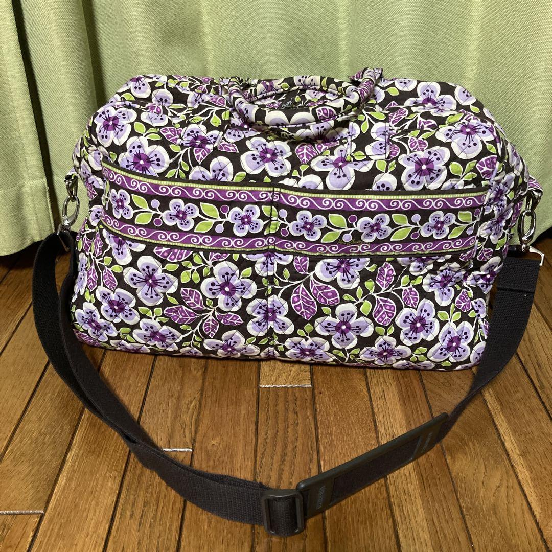 Vera Bradley　ボストンバッグ 　フローラルキルティングパープル