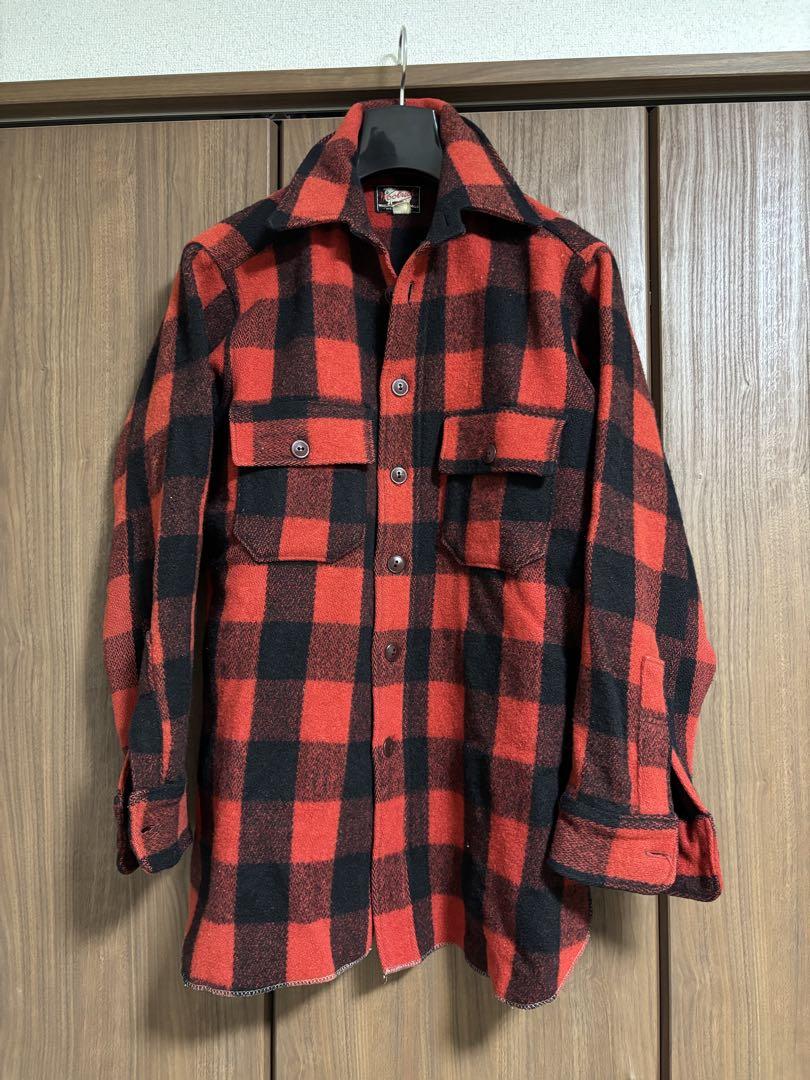40s WOOLRICH バッファローチェック ウールシャツ 16サイズ