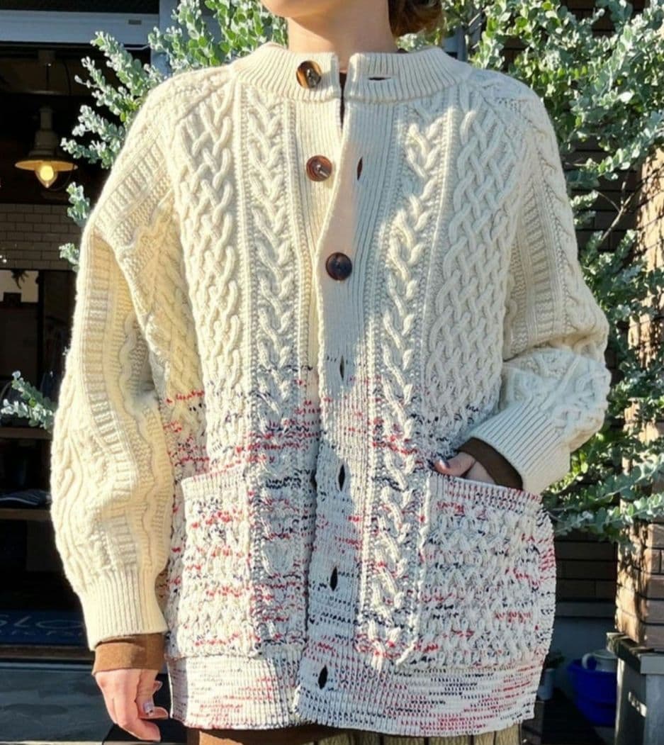 ビーセカンド B 2nd Cohen ウール カーディガン SIZE B 2nd