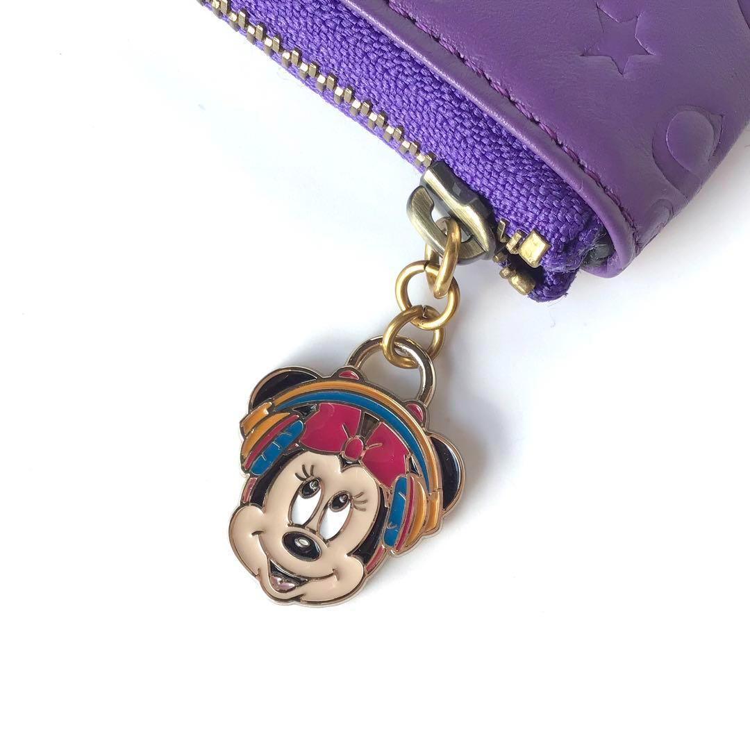 【新品】アナスイ✨ディズニー DISCO! L字財布✨ミニー パープル 人気