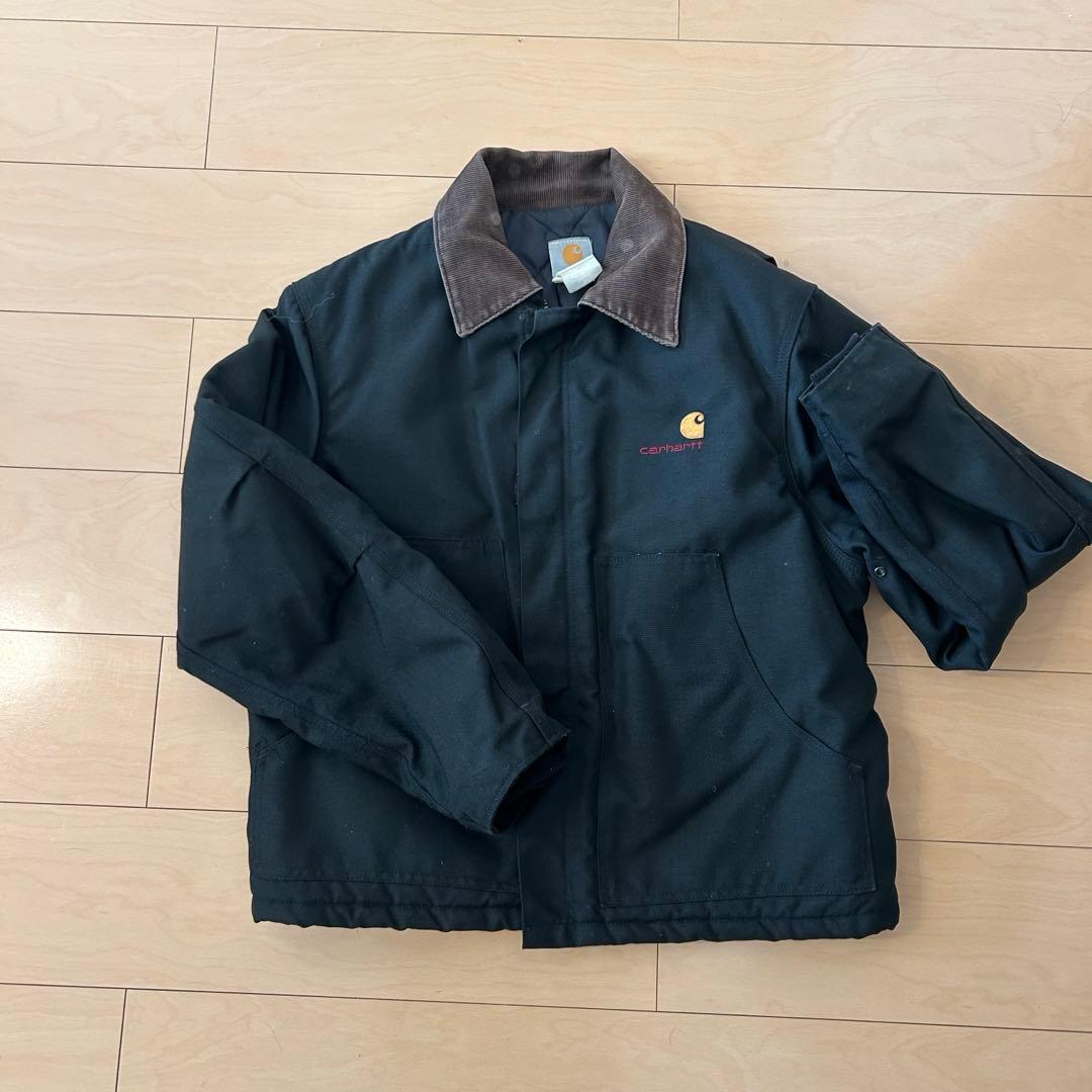 カーハート　トラディショナルジャケット　神サイズ　ブラックcarhartt