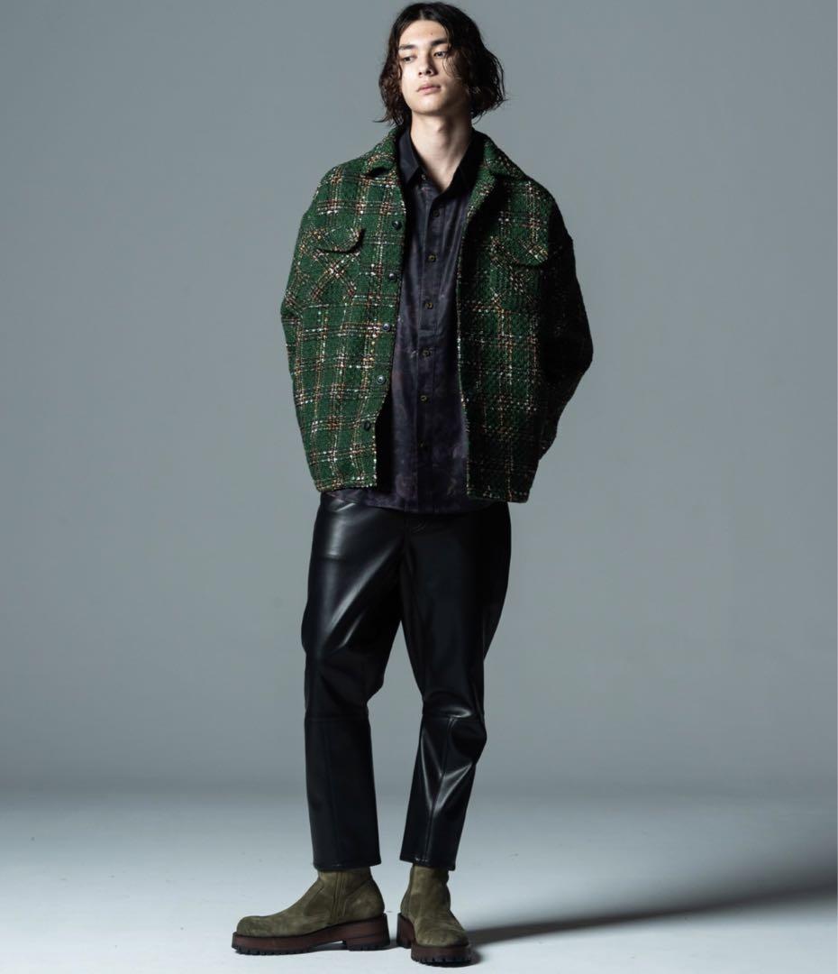 glamb Tweed Safari JKT / ツイードサファリジャケット-levercoffee.com