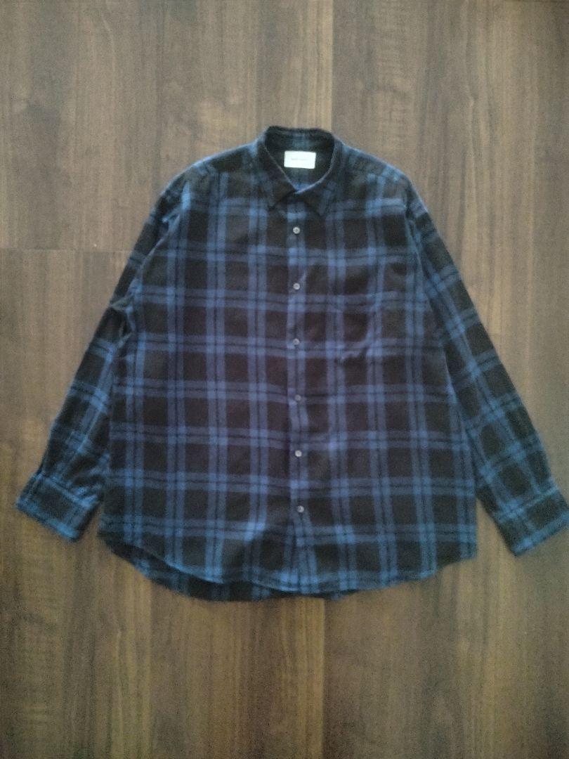 MARKAWARE コンフォートフィットシャツ 黒青 サイズ3