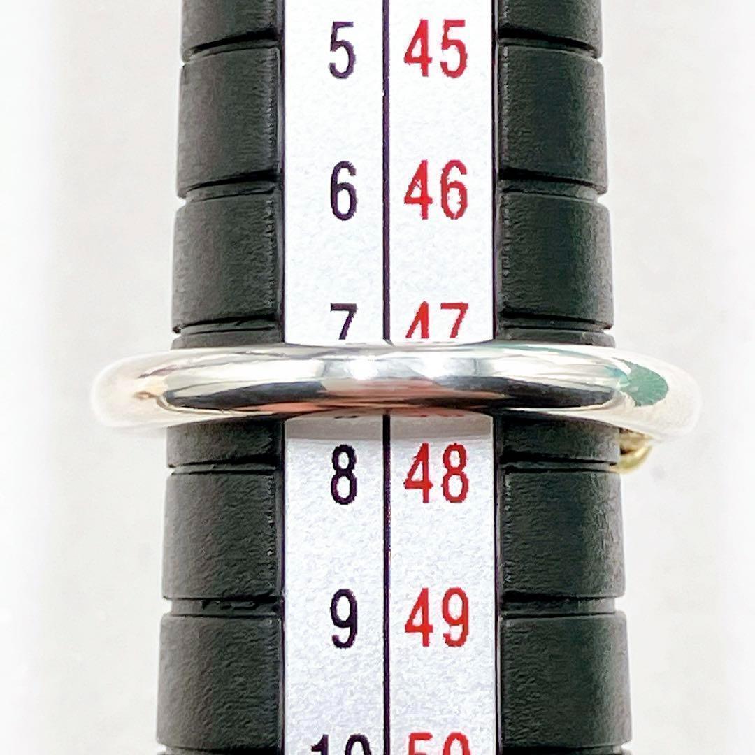 極美品 オールドティファニー バンドウィズ リング 7.5号 シルバー k18 極美品 オールドティファニー バンドウィズ リング 7.5号