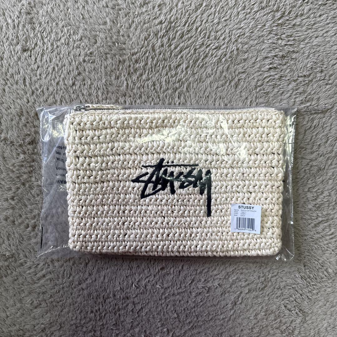 財布・ケース・小物入れ Stussy Woven Zip Pouch Ivory