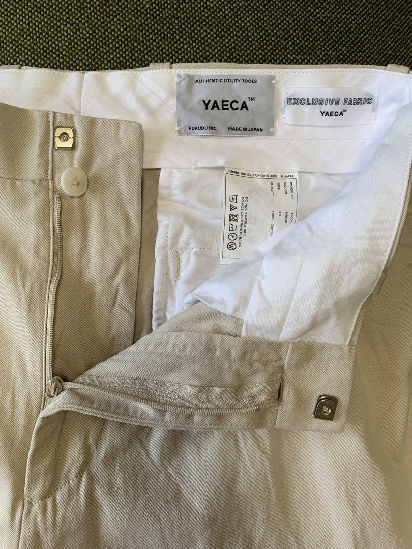 SIZE 30 YAECA チノ タックテーパード BEIGE