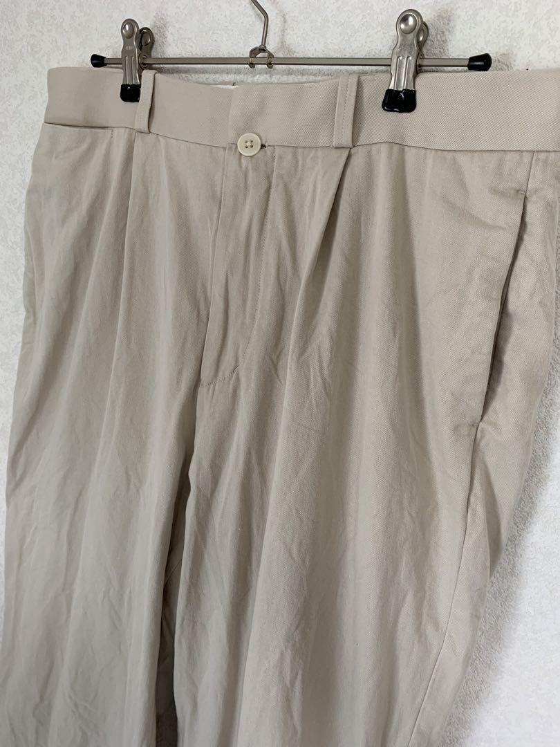 SIZE 30 YAECA チノ タックテーパード BEIGE