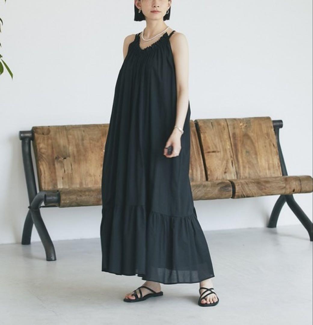 【美品】RIVE DROITE シフォンマキシワンピース
