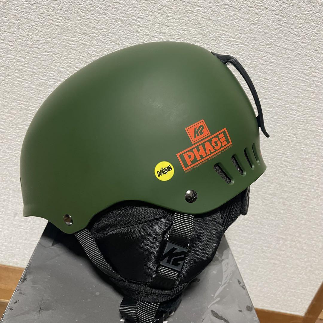 海外ファッションブランド通販サイト【公式】 未使用 MIPS ヘルメット グリーン PHASE K2 スキー・スノーボードアクセサリー
