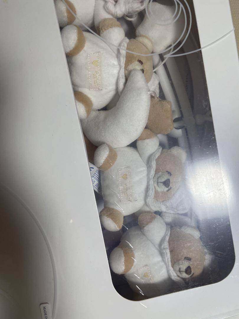 【美品】nanan　ベッドメリー　ホワイト　ナナン