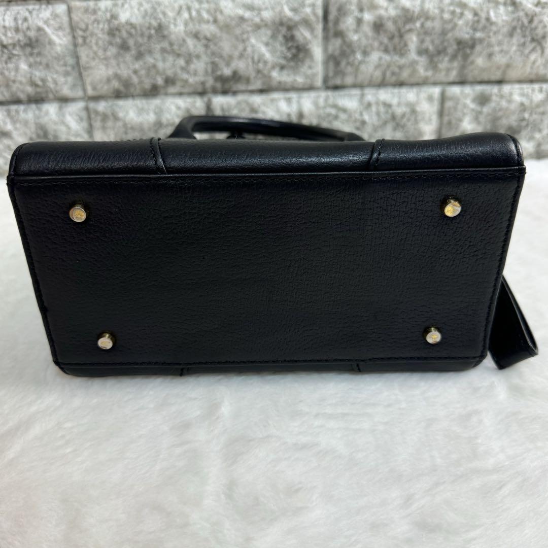 Vivienne Westwood ミニレザーハンドバッグ ブラック
