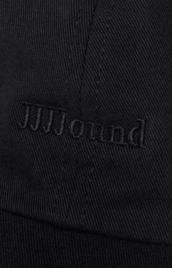 帽子 jjjjound logo weekend cap cotton black