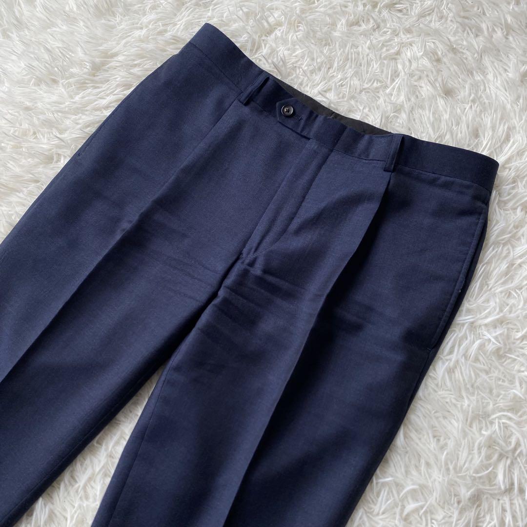 SUIT SELECT ゼニア生地 スーツ セットアップ ネイビー A6