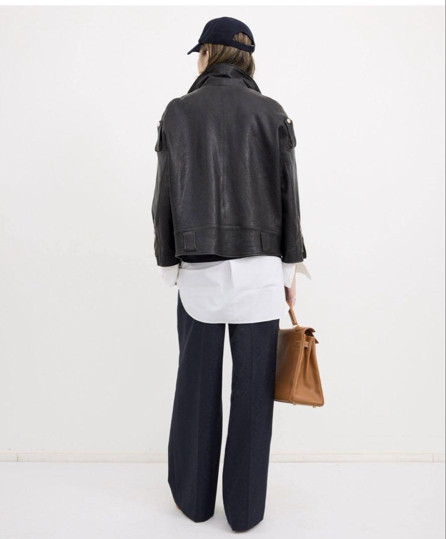 L'Appartement Lisiere レザーライダース ジャケット