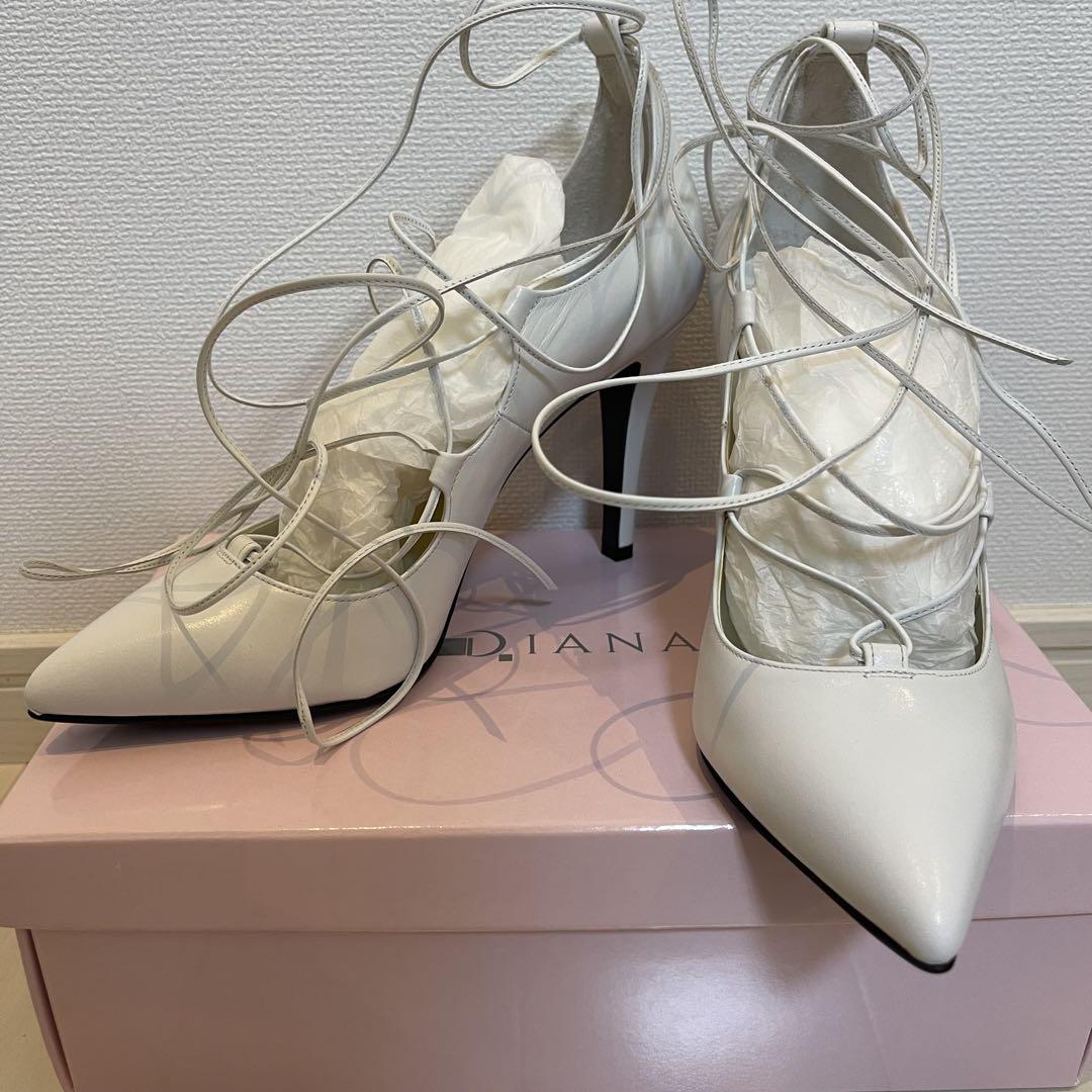 ❤️DIANA パンプス 24cm❤️レディース ホワイト ハイヒール ダイアナ DIANA パンプス （白エナメル） -ファッション通販