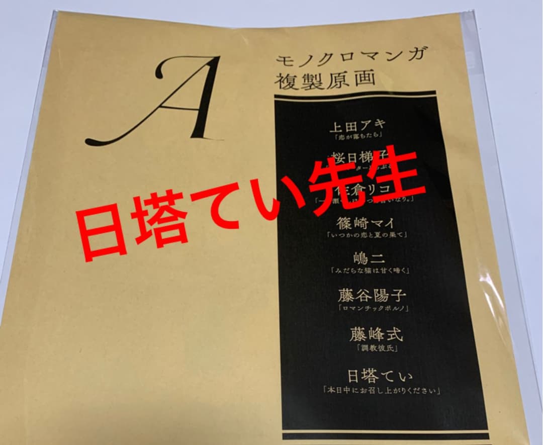 メルカリ Drap展 周年 モノクロ複製原画 女性漫画 999 中古や未使用のフリマ