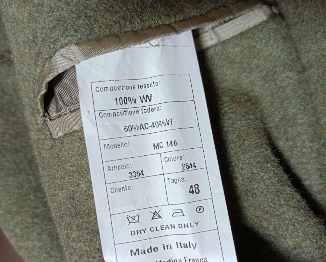 ♠【マージャーズ】✨希少品　✨美品　ウール100%　イタリア製　グリーン　M相当