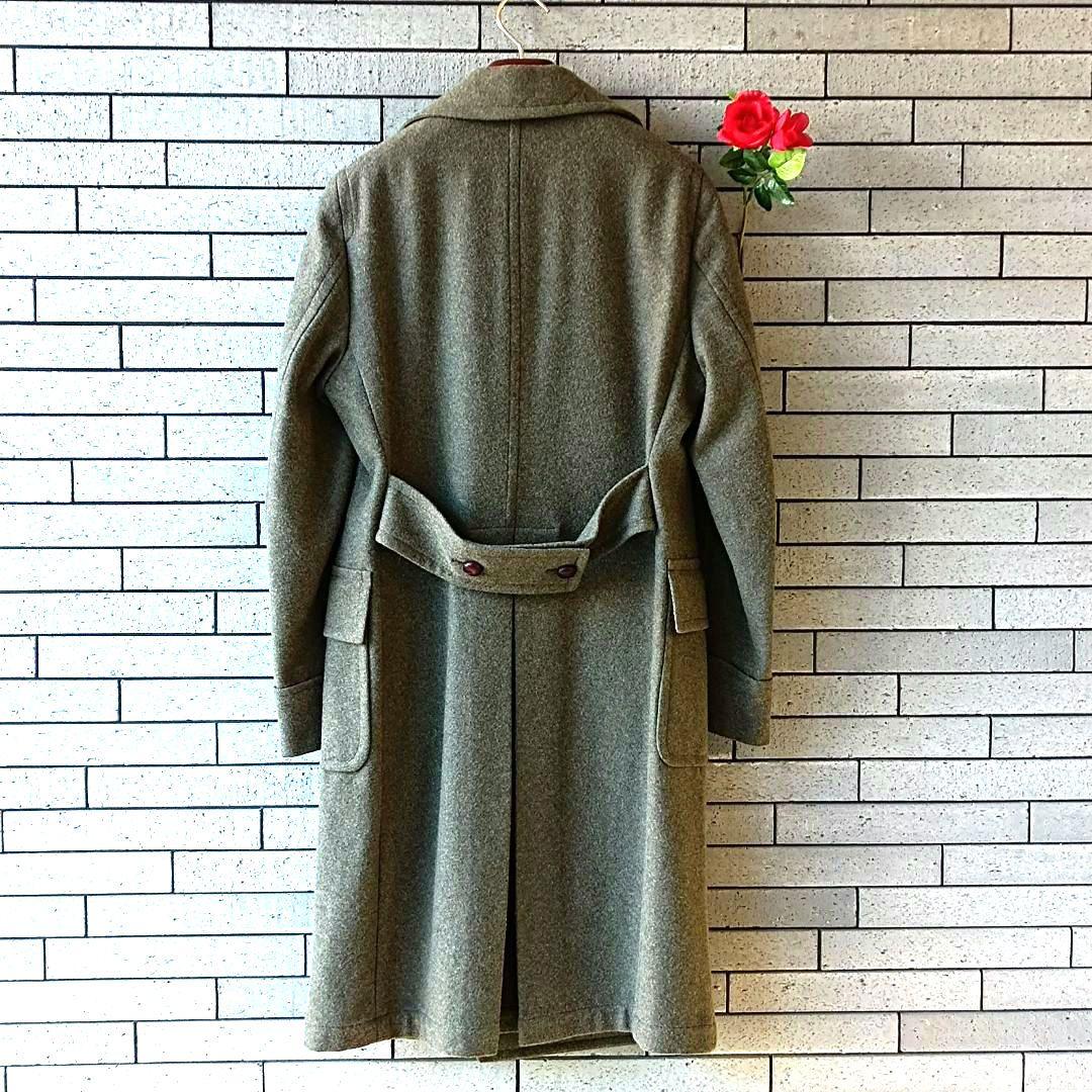♠【マージャーズ】✨希少品　✨美品　ウール100%　イタリア製　グリーン　M相当