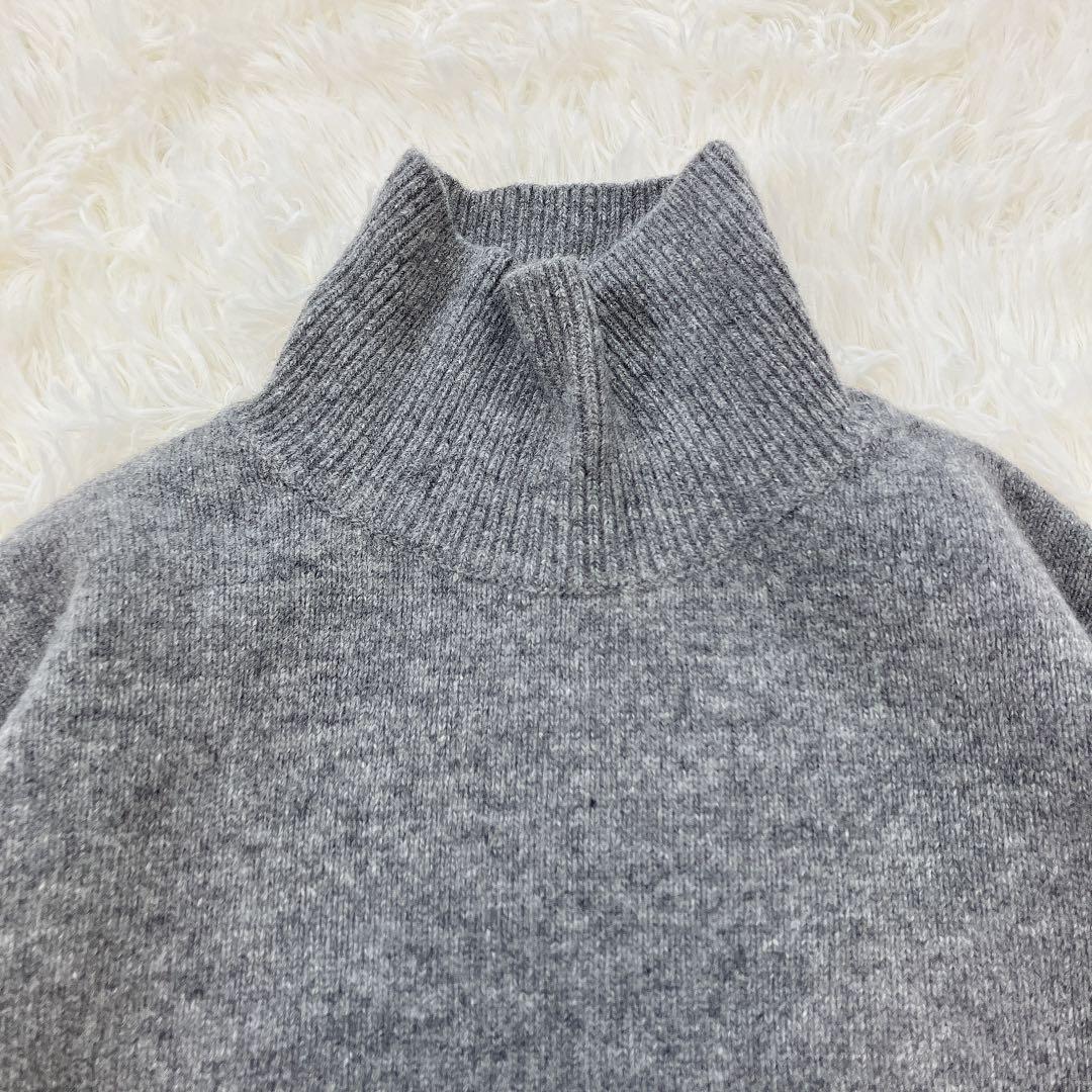 美品 イエナ カシミヤ混 2023AW AQUA ハイネックプルオーバー 美品 イエナ カシミヤ混 2023AW AQUA ハイネックプルオーバー